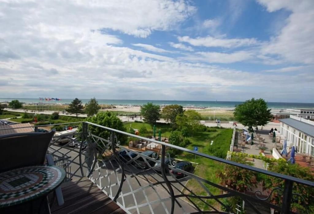 Villa Seeblick Warnemuende - Fewo Mit Meerblick Und Balkon Direkt Am Strand Fuer 2-4 Pers 로스토크 외부 사진