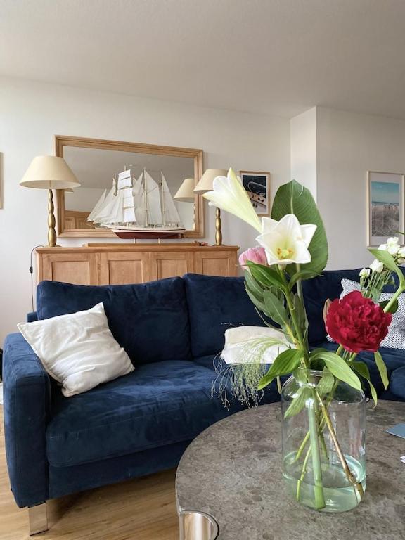 Villa Seeblick Warnemuende - Fewo Mit Meerblick Und Balkon Direkt Am Strand Fuer 2-4 Pers 로스토크 외부 사진